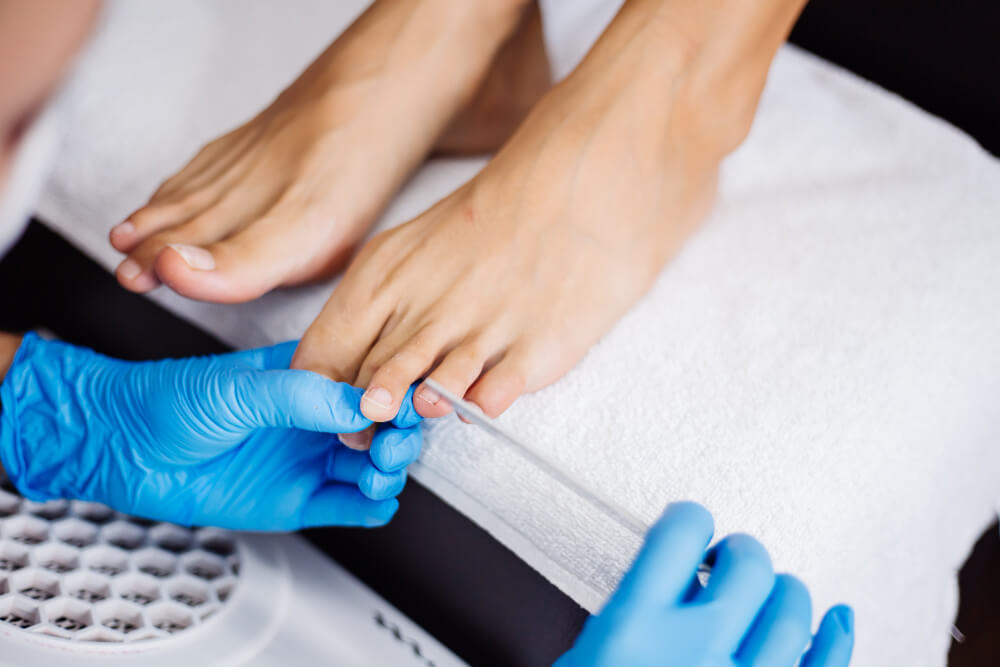 Professional pedicure treatment at SALAZA